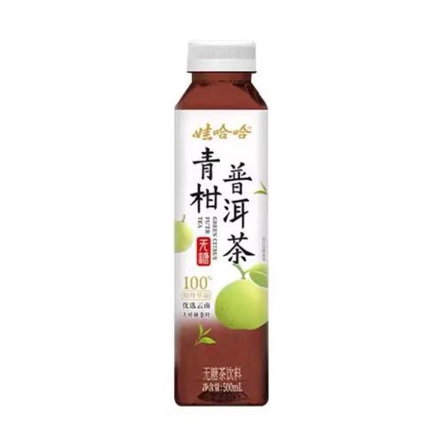 Wahaha Green Citrus Pu Er Tea 500ml