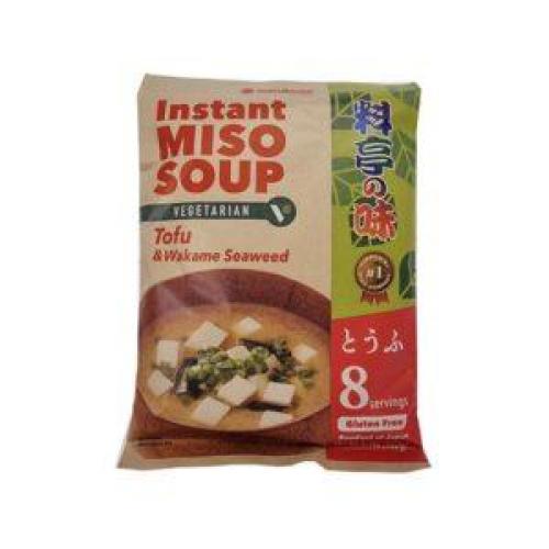 Marukome Instant Miso Soup (Ryoutei No Aji) Vegetarian - Tofu and Wakame Seaweed 8 Servings 152g