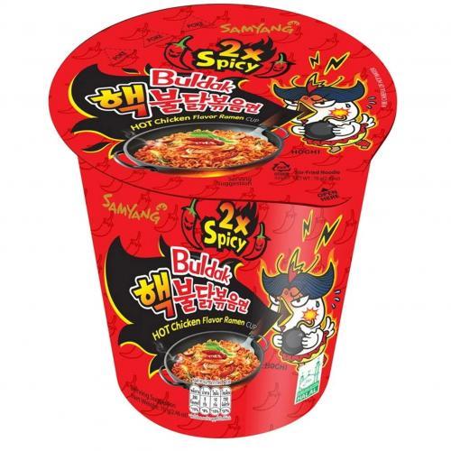 Samyang Buldak Hot Chicken Flavour Ramen - Double Spicy Cup 70g