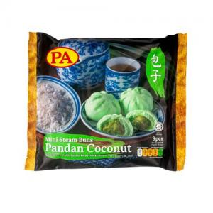 PA Mini Steam Bun Pandan Coconut 9pcs