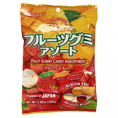 Kasugai Fruit Gummy Candy Assortment 102g