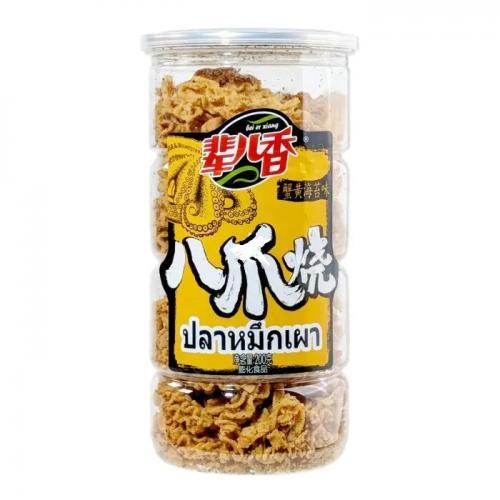 Bei Er Xiang Octopus Shaped Crackers Crab Roe & Seaweed Flavour 200g