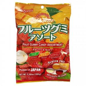 Kasugai Fruit Gummy Candy Assortment 102g