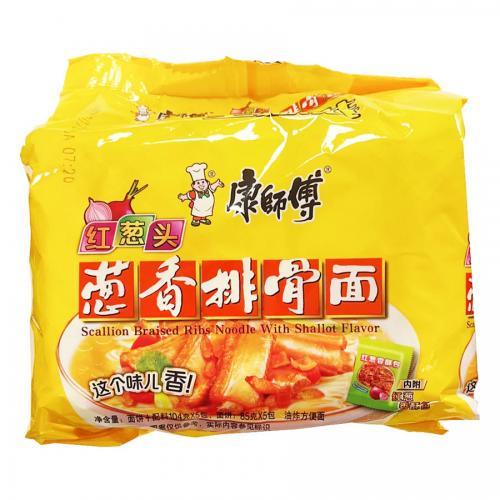 Master Kong Scallion Braised Ribs Noodle Shallot 5x104g